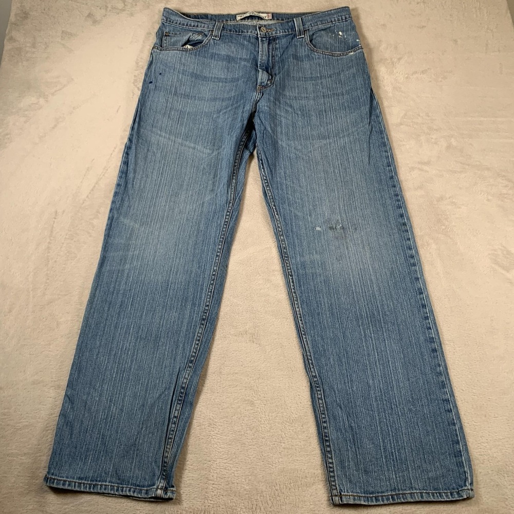 VTG Levis 559 Jeans Mens 36x32 Relaxed Straight Distressed Denim Medium Wash